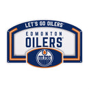 Edmonton Oilers USA Embossed Steel Wall Sign, 11" x 17"