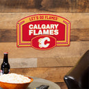 Calgary Flames USA Embossed Steel Wall Sign, 11" x 17"