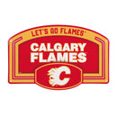 Calgary Flames USA Embossed Steel Wall Sign, 11" x 17"