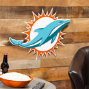 Miami Dolphins Layered Metal Wall Art