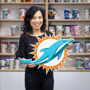 Miami Dolphins Layered Metal Wall Art