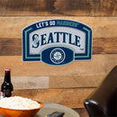 Seattle Mariners USA Embossed Steel Wall Sign, 11" x 17"