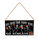 Cincinnati Bengals Halloween Wood Wall Sign, 6x11