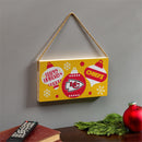 Kansas City Chiefs Holiday Wood Wall Sign, 6x11