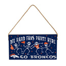 Denver Broncos Halloween Wood Wall Sign, 6x11
