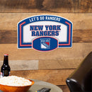 New York Rangers USA Embossed Steel Wall Sign, 11" x 17"