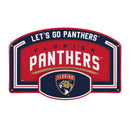 Florida Panthers USA Embossed Steel Wall Sign, 11" x 17"