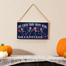 Washington Capitals Halloween Wood Wall Sign, 6x11