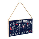 Washington Capitals Halloween Wood Wall Sign, 6x11