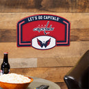 Washington Capitals USA Embossed Steel Wall Sign, 11" x 17"