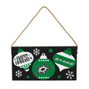 Dallas Stars Holiday Wood Wall Sign, 6x11