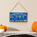 Los Angeles Rams Halloween Wood Wall Sign, 6x11