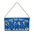 Los Angeles Rams Halloween Wood Wall Sign, 6x11
