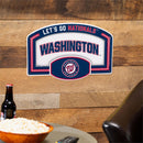 Washington Nationals USA Embossed Steel Wall Sign, 11" x 17"