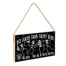 Las Vegas Raiders Halloween Wood Wall Sign, 6x11
