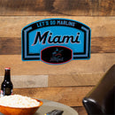 Miami Marlins USA Embossed Steel Wall Sign, 11" x 17"