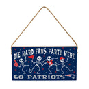 New England Patriots Halloween Wood Wall Sign, 6x11