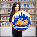 New York Mets Layered Metal Wall Art