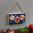Detroit Tigers Holiday Wood Wall Sign, 6x11