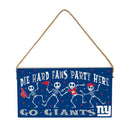 New York Giants Halloween Wood Wall Sign, 6x11