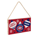 Montreal Canadiens Holiday Wood Wall Sign, 6x11