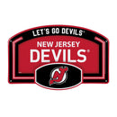 New Jersey Devils USA Embossed Steel Wall Sign, 11" x 17"