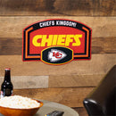 Kansas City Chiefs USA Embossed Steel Wall Sign, 11" x 17"