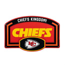 Kansas City Chiefs USA Embossed Steel Wall Sign, 11" x 17"