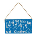 Detroit Lions Halloween Wood Wall Sign, 6x11