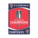 Florida Panthers, Stanley Cup 2025 Champions Metal Wall Sign, 11.5" x 15.5"