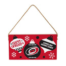 Carolina Hurricanes Holiday Wood Wall Sign, 6x11
