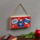 Toronto Blue Jays Holiday Wood Wall Sign, 6x11