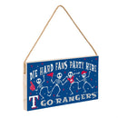 Texas Rangers Halloween Wood Wall Sign, 6x11