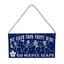 Toronto Maple Leafs Halloween Wood Wall Sign, 6x11