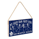 Toronto Maple Leafs Halloween Wood Wall Sign, 6x11