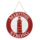 Canada Strong Maritime Wood Door Decor, Lighthouse, 18"