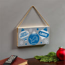 Detroit Lions Holiday Wood Wall Sign, 6x11
