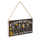 San Diego Padres Halloween Wood Wall Sign, 6x11