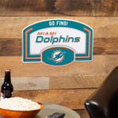 Miami Dolphins USA Embossed Steel Wall Sign, 11" x 17"