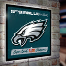 Philadelphia Eagles Super Bowl 59 Champions Edge Lite 23" Square, LED Wall Sign