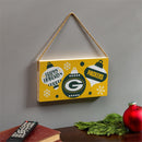 Green Bay Packers Holiday Wood Wall Sign, 6x11