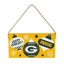 Green Bay Packers Holiday Wood Wall Sign, 6x11