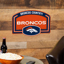 Denver Broncos USA Embossed Steel Wall Sign, 11" x 17"