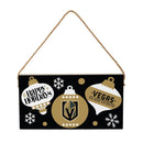 Vegas Golden Knights Holiday Wood Wall Sign, 6x11
