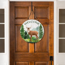 High Country Wilderness Wood Door Decor, Deer, 18"