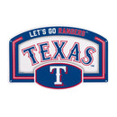 Texas Rangers USA Embossed Steel Wall Sign, 11" x 17"
