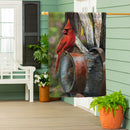 Wagon Wheel Suede House Flag