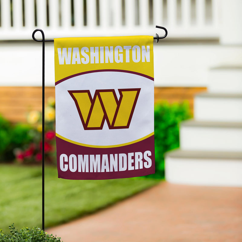 Washington Commanders Suede Garden Flag
