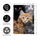 CATS! Suede Garden Flag