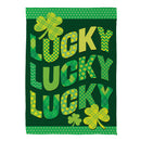 Triple Lucky Suede House Flag